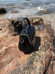 LEVİDOR İTHAL DERİ ÇANTA SİYAH