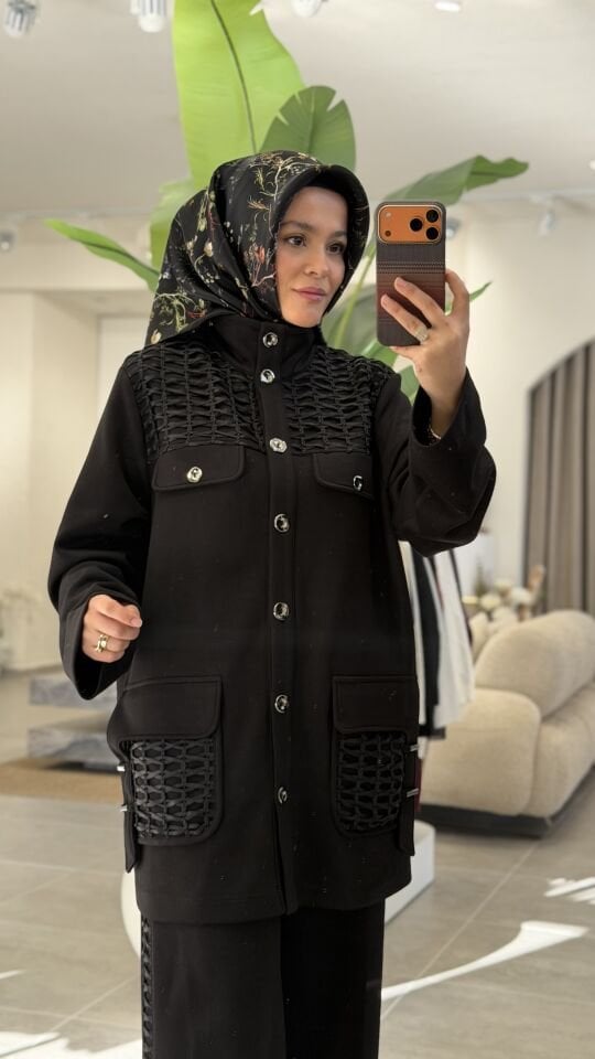 TIĞ TRİKO FİLE DETAYLI SCUBA TAKIM