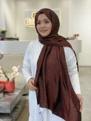 ARMANDA JAKAR ŞAL KOYU BORDO