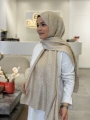 ARMANDA JAKAR ŞAL KOYU BEJ