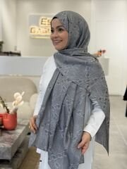 ARMANDA JAKAR ŞAL KOYU GRİ