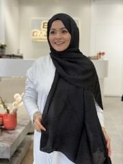 ARMANDA JAKAR ŞAL SİYAH