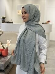 ARMANDA JAKAR ŞAL KETEN YEŞİLİ