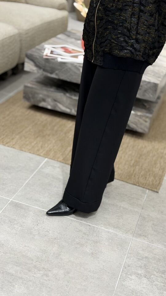 ARMİNE TREND DOUBLE KREP PANTOLON SİYAH