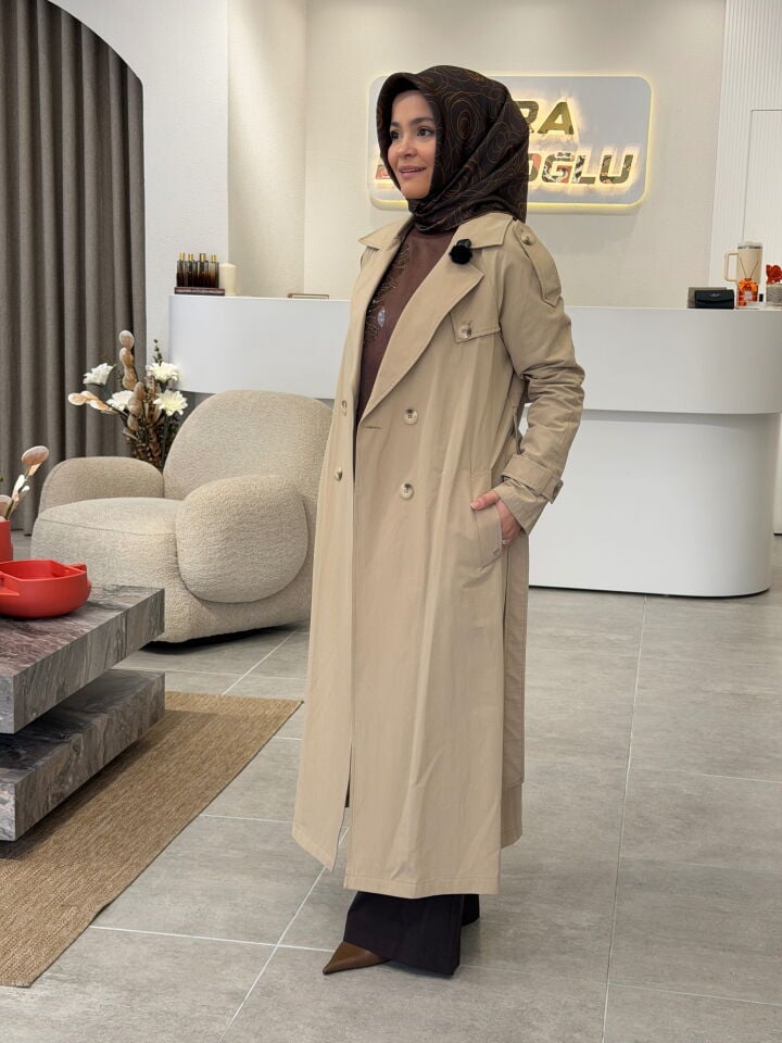ARMİNE TRENÇKOT BEJ