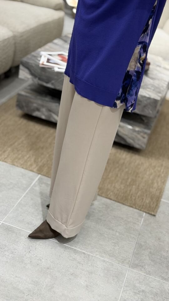 ARMİNE TREND DOUBLE KREP PANTOLON BEJ