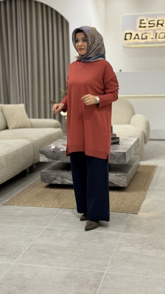 ARMİNE TREND DOUBLE KREP PANTOLON LACİVERT