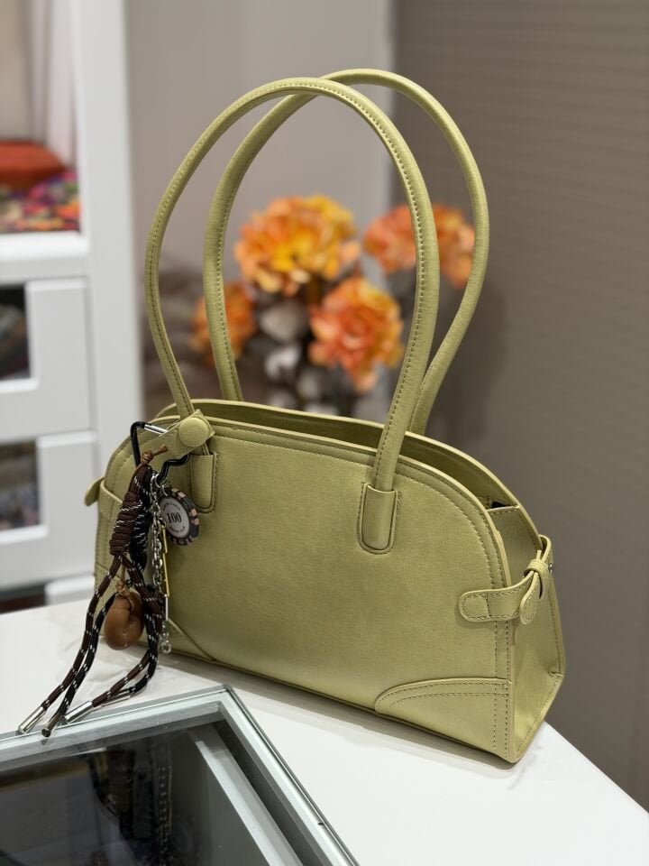 LEVİDOR İTHAL DERİ ÇANTA YEŞİL