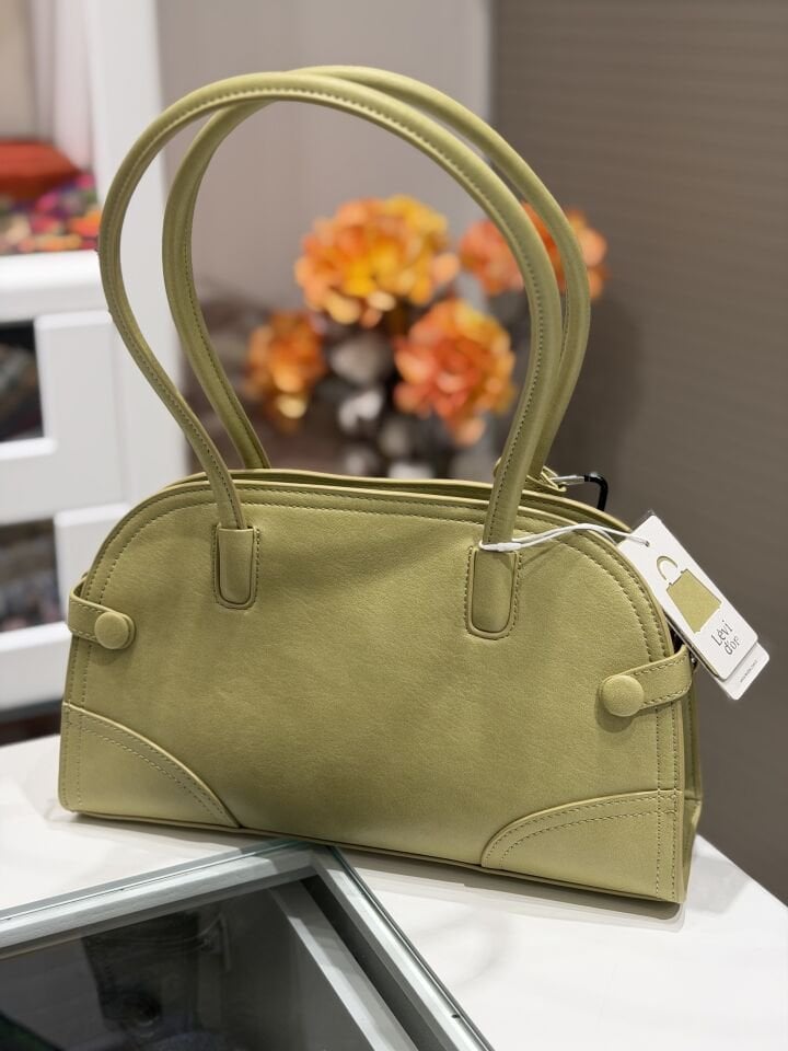 LEVİDOR İTHAL DERİ ÇANTA YEŞİL