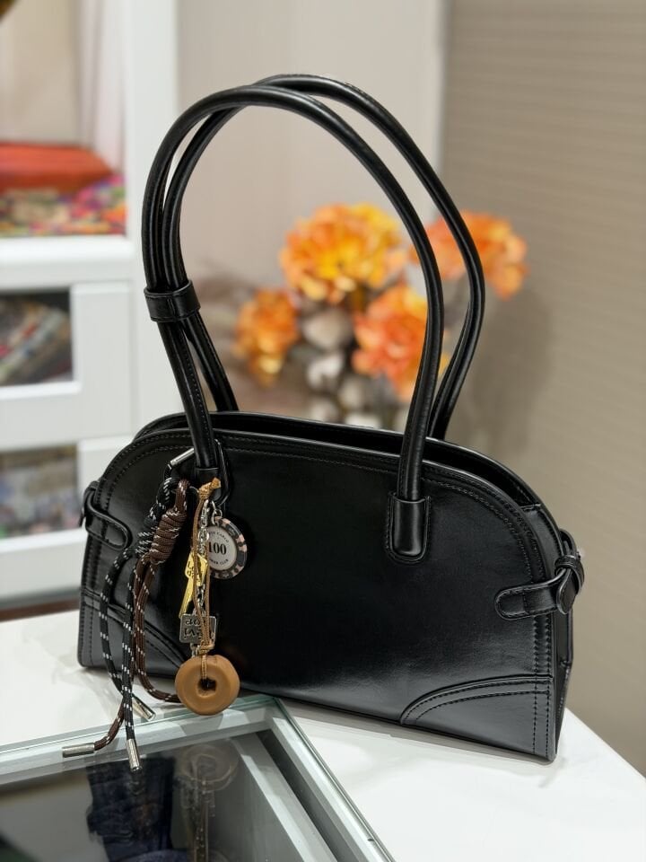 LEVİDOR İTHAL DERİ ÇANTA SİYAH