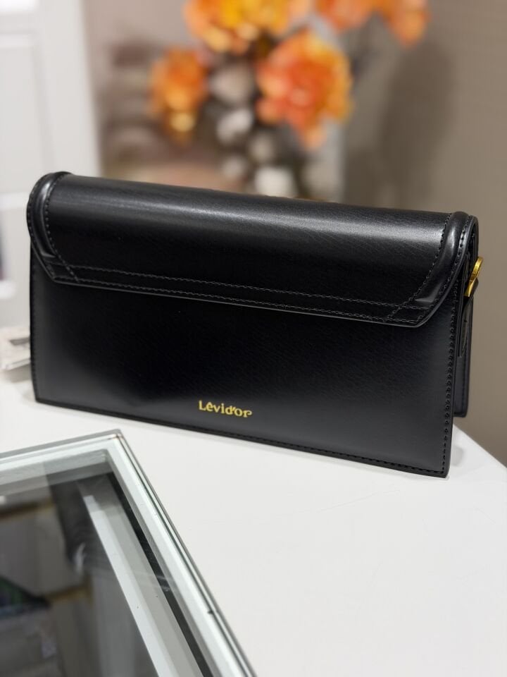 LEVİDOR İTHAL DERİ ÇANTA SİYAH