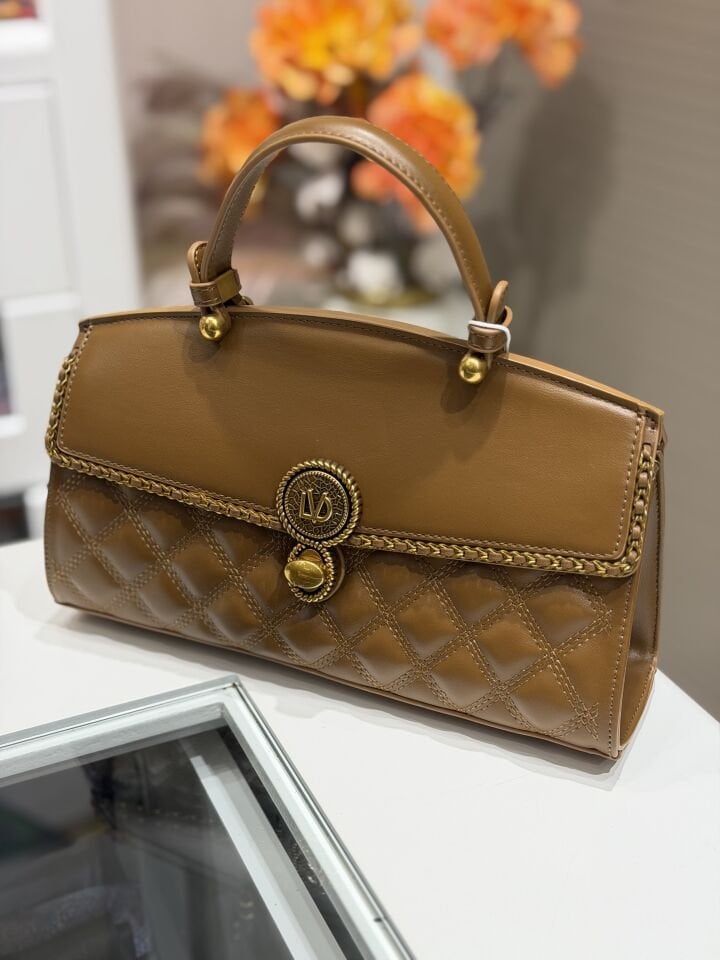 LEVİDOR İTHAL DERİ ÇANTA CAMEL