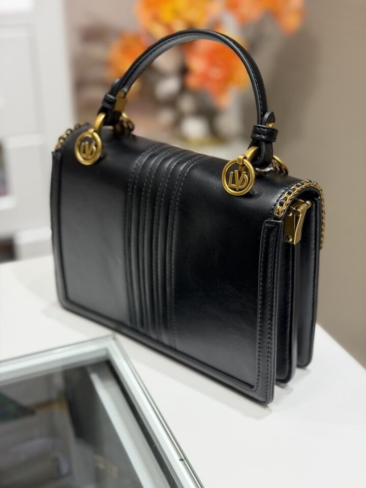 LEVİDOR İTHAL DERİ ÇANTA SİYAH