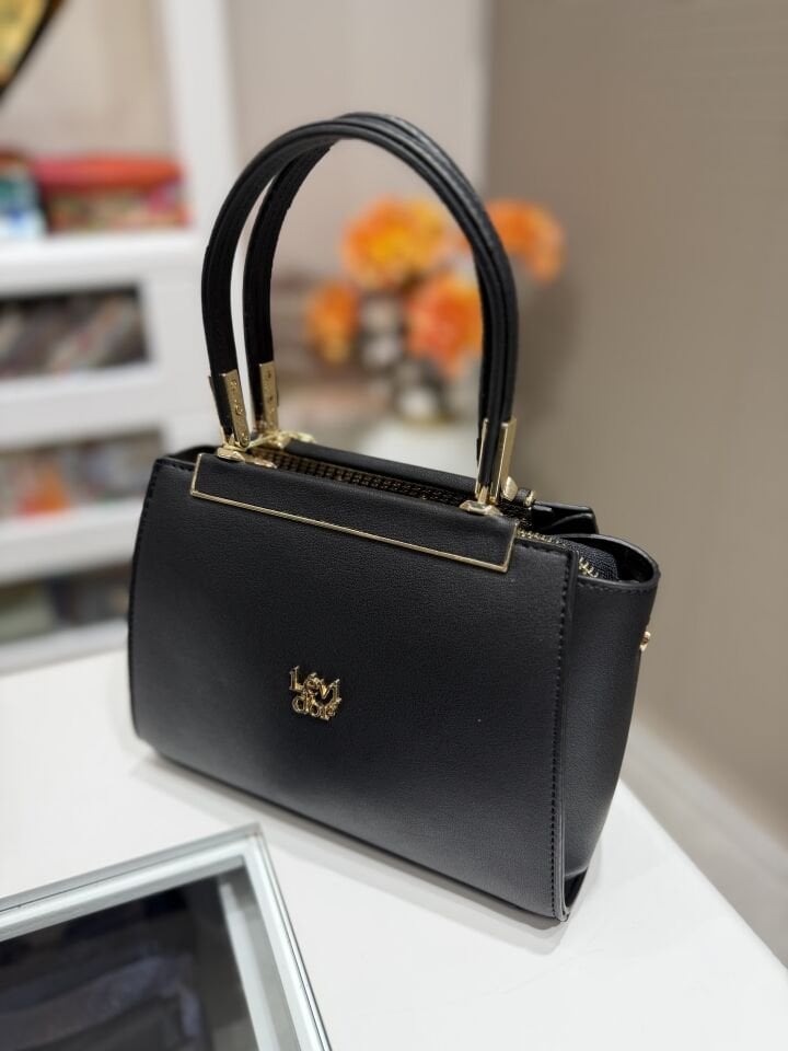 LEVİDOR İTHAL DERİ ÇANTA SİYAH