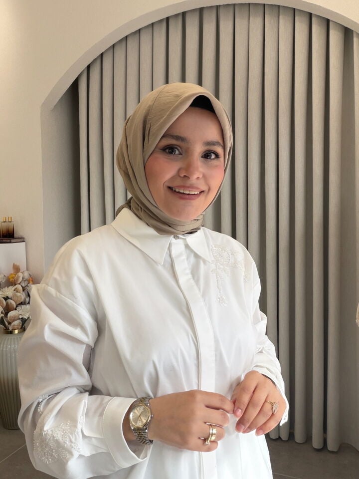 BENETTON VİSCON DÜZ EŞARP VİZON