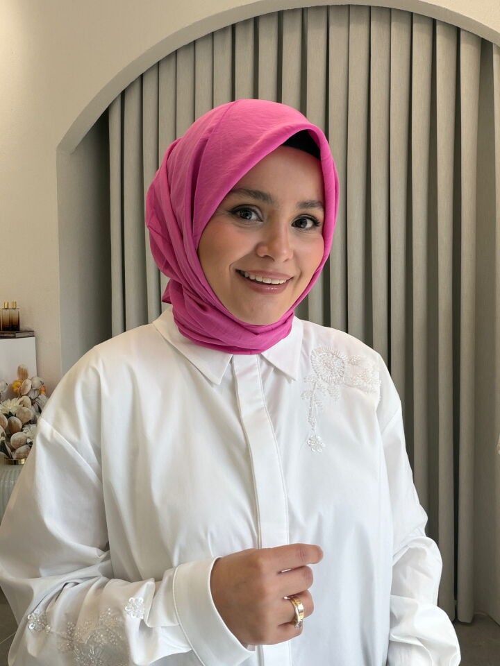 BENETTON VİSCON DÜZ EŞARP FUŞYA