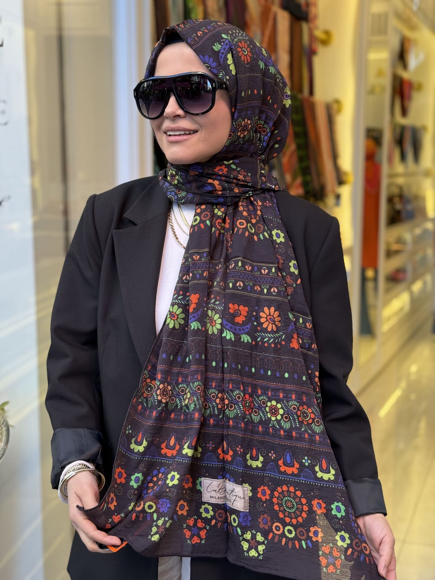 LA BOUTİQUE YAZ SERİNLİĞİ ŞAL 70X190