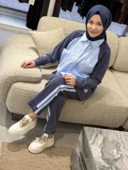 TIĞ TRİKO SCUBA GÖMLEK TASARIMLI TAKIM LACİVERT