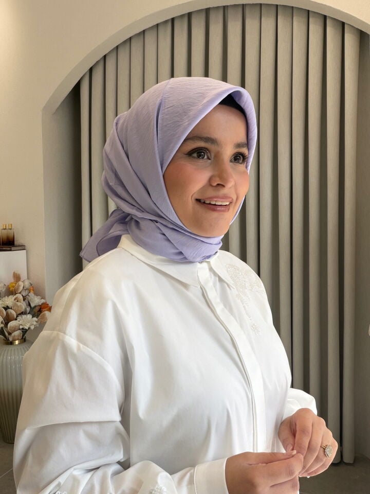 BENETTON VİSCON DÜZ EŞARP LAVANTA
