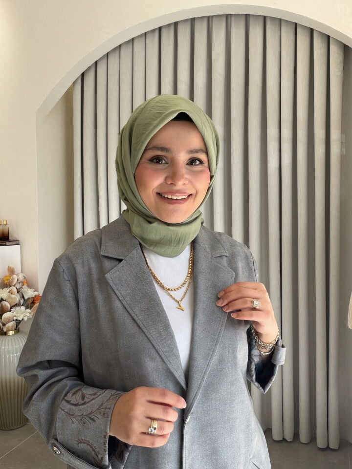 BENETTON VİSCON DÜZ EŞARP ÇAĞLA YEŞİLİ