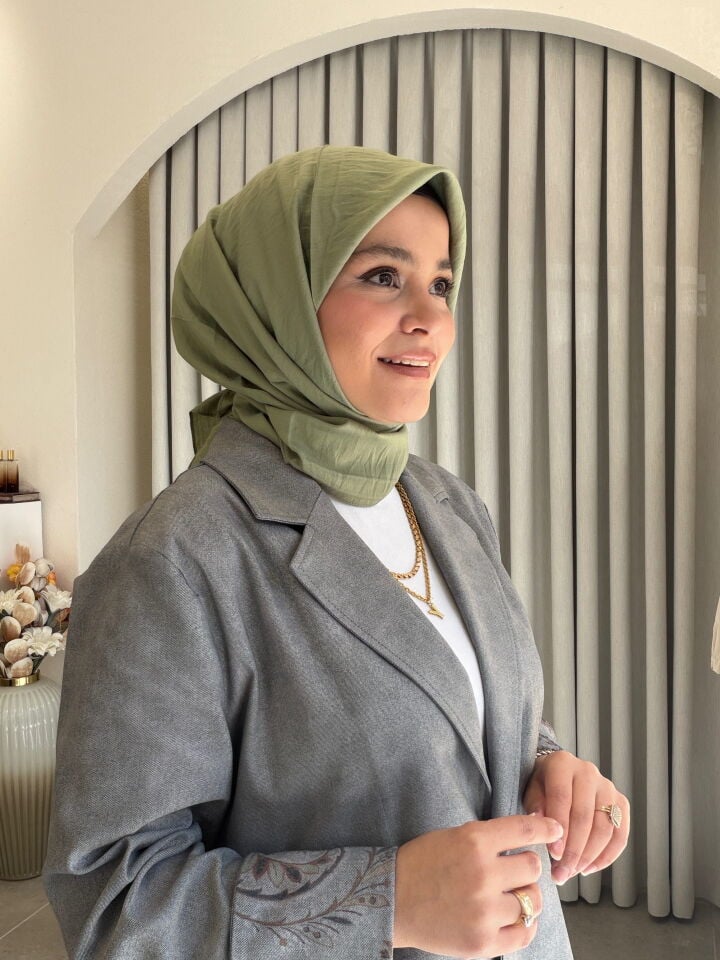 BENETTON VİSCON DÜZ EŞARP ÇAĞLA YEŞİLİ