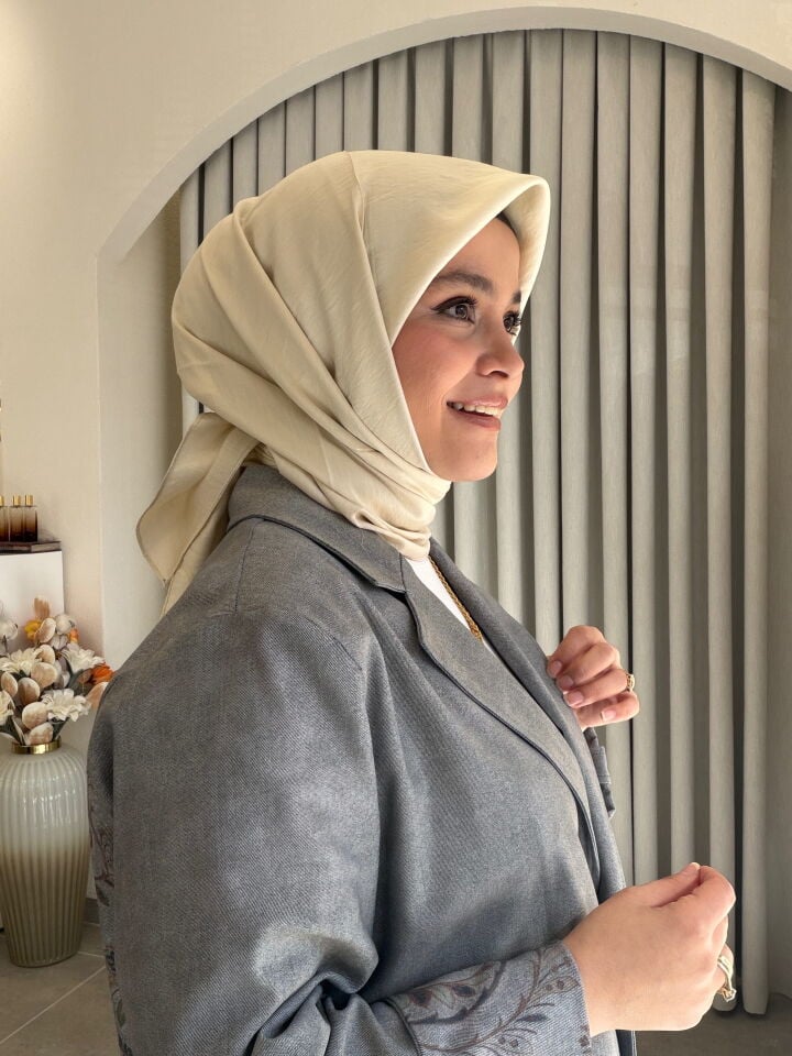 BENETTON VİSCON DÜZ EŞARP İNCİ