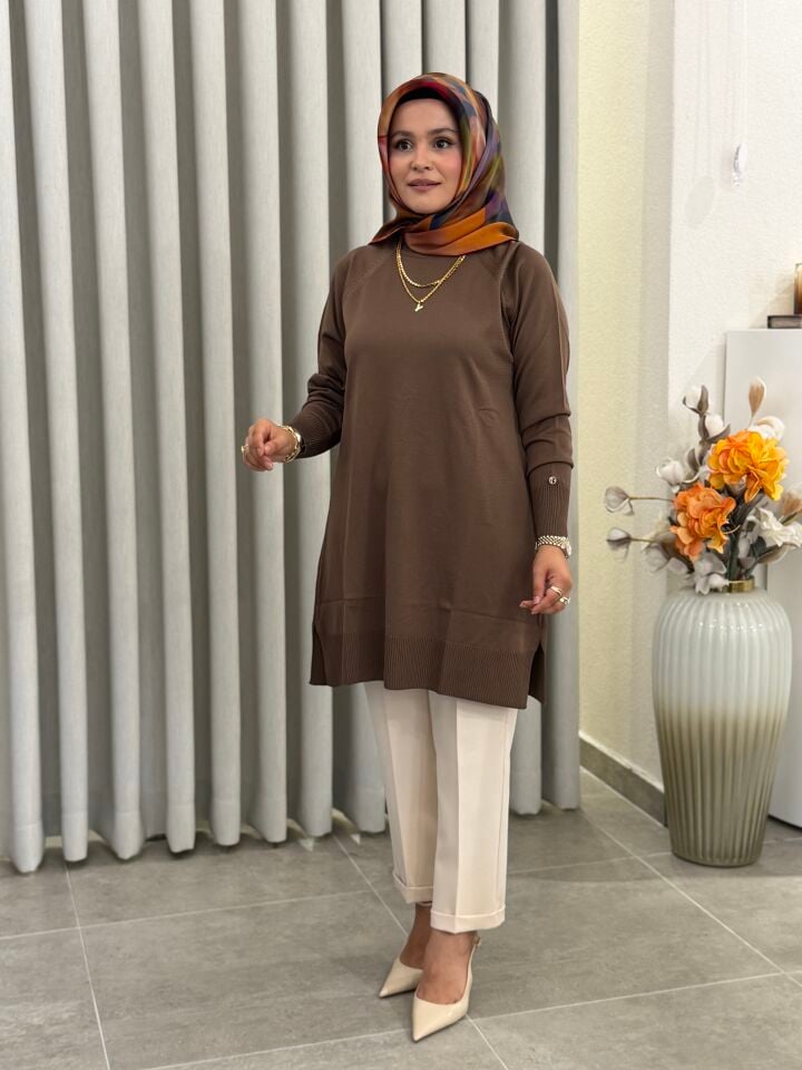 ARMİNE TREND MERSERİZE TUNİK MOCHA