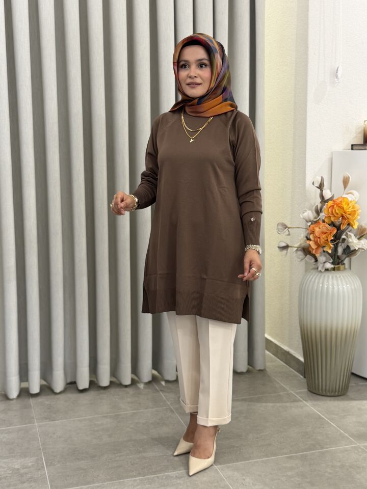 ARMİNE TREND MERSERİZE TUNİK MOCHA