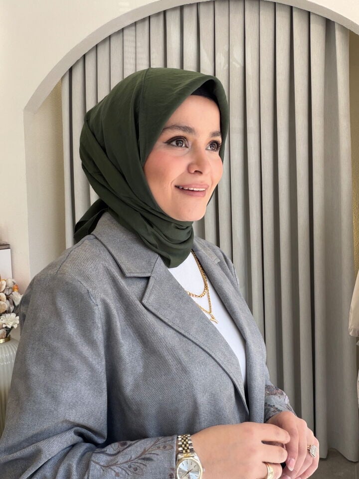 BENETTON VİSCON DÜZ EŞARP ZÜMRÜT