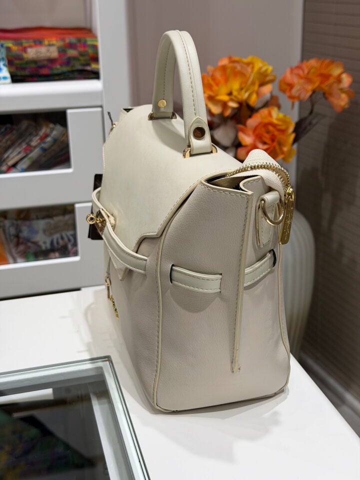 LA BOUTİQUE FİLDİŞİ EKRU ÇANTA