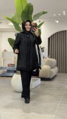 ESRA DAĞLIOĞLU ÜÇLÜ TAKIM SİYAH