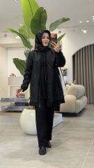 ESRA DAĞLIOĞLU ÜÇLÜ TAKIM SİYAH