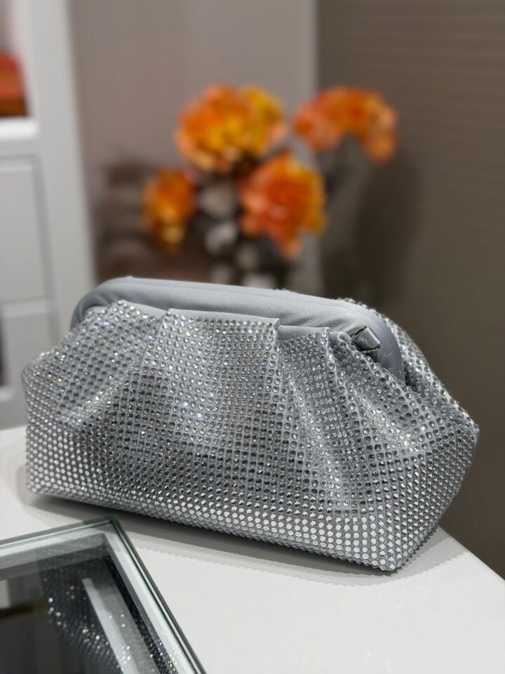 LA BOUTİQUE ABİYE ÇANTA GÜMÜŞ