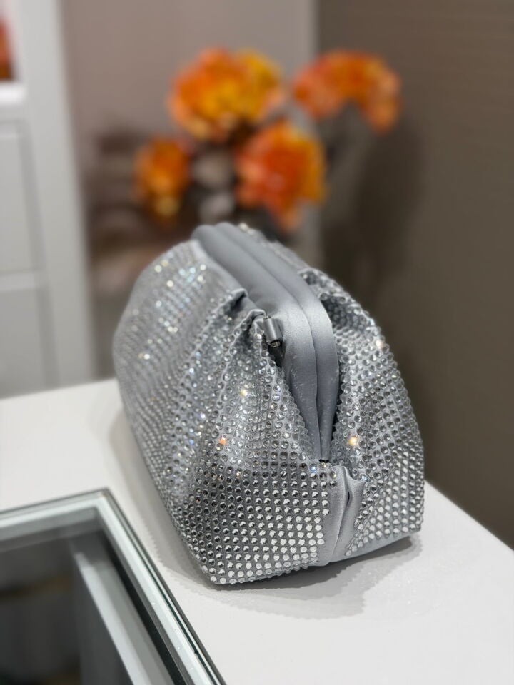 LA BOUTİQUE ABİYE ÇANTA GÜMÜŞ