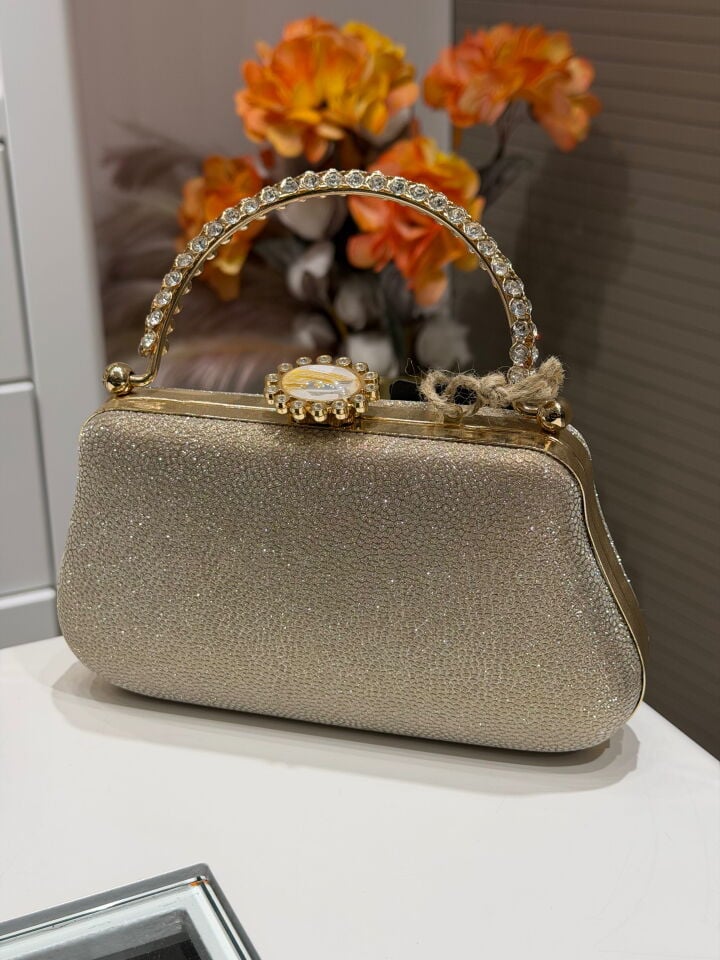 LA BOUTİQUE ABİYE ÇANTA GOLD