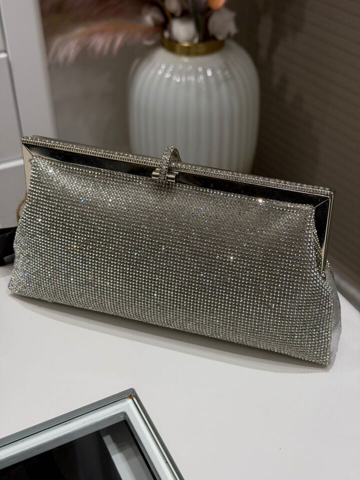 LA BOUTİQUE ABİYE ÇANTA GÜMÜŞ