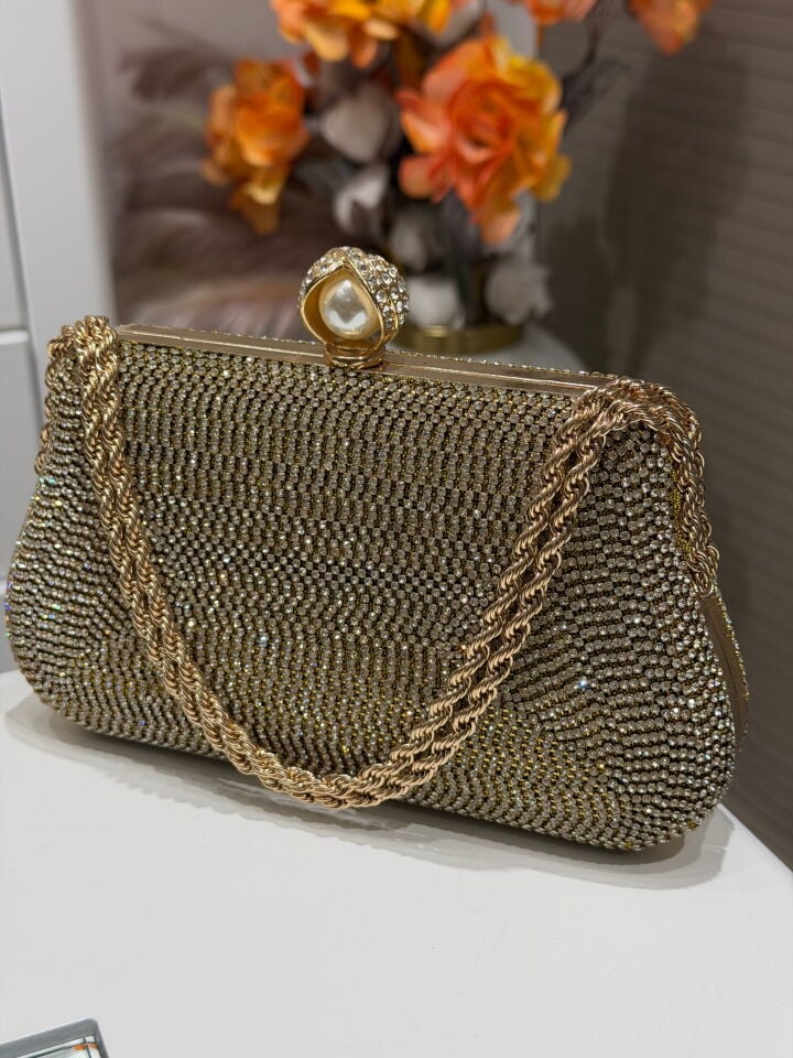 LA BOUTİQUE ABİYE ÇANTA GOLD