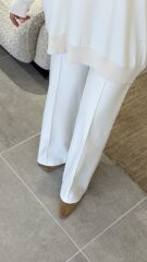 YAQA ÇELİK ÖRME PANTOLON EKRU