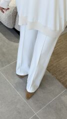 YAQA ÇELİK ÖRME PANTOLON EKRU