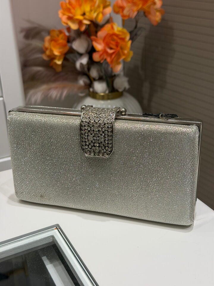 LA BOUTİQUE ABİYE ÇANTA GÜMÜŞ