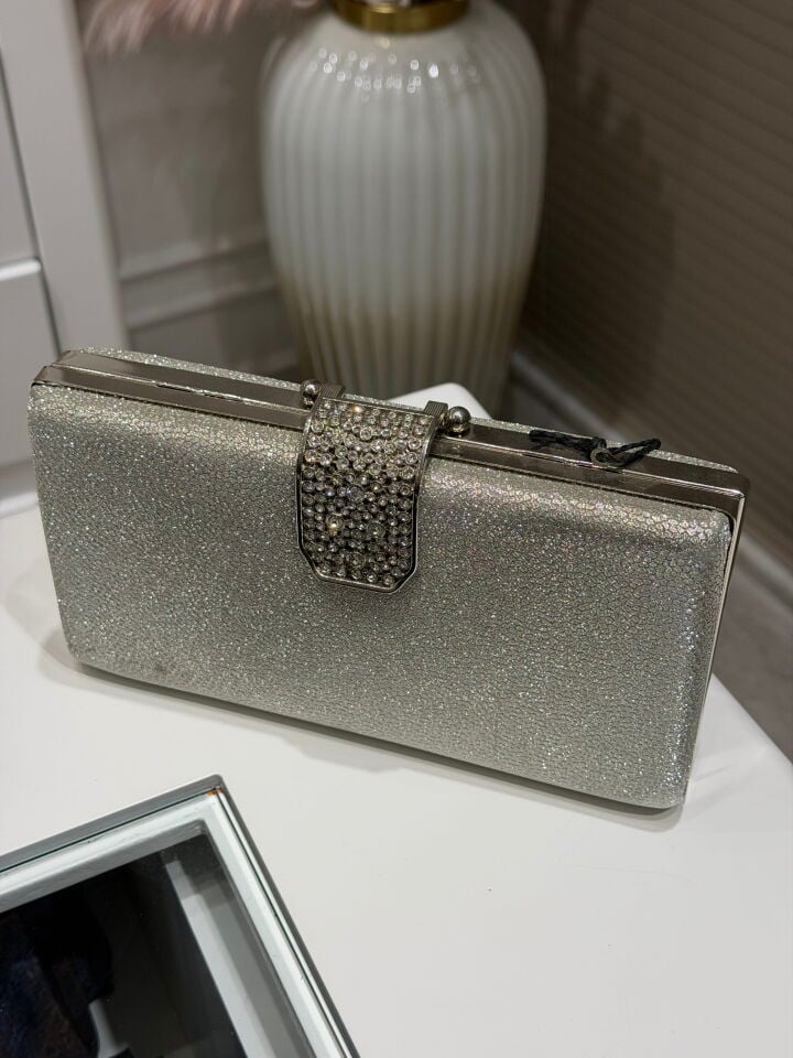 LA BOUTİQUE ABİYE ÇANTA GÜMÜŞ