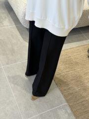 YAQA ÇELİK ÖRME PANTOLON SİYAH