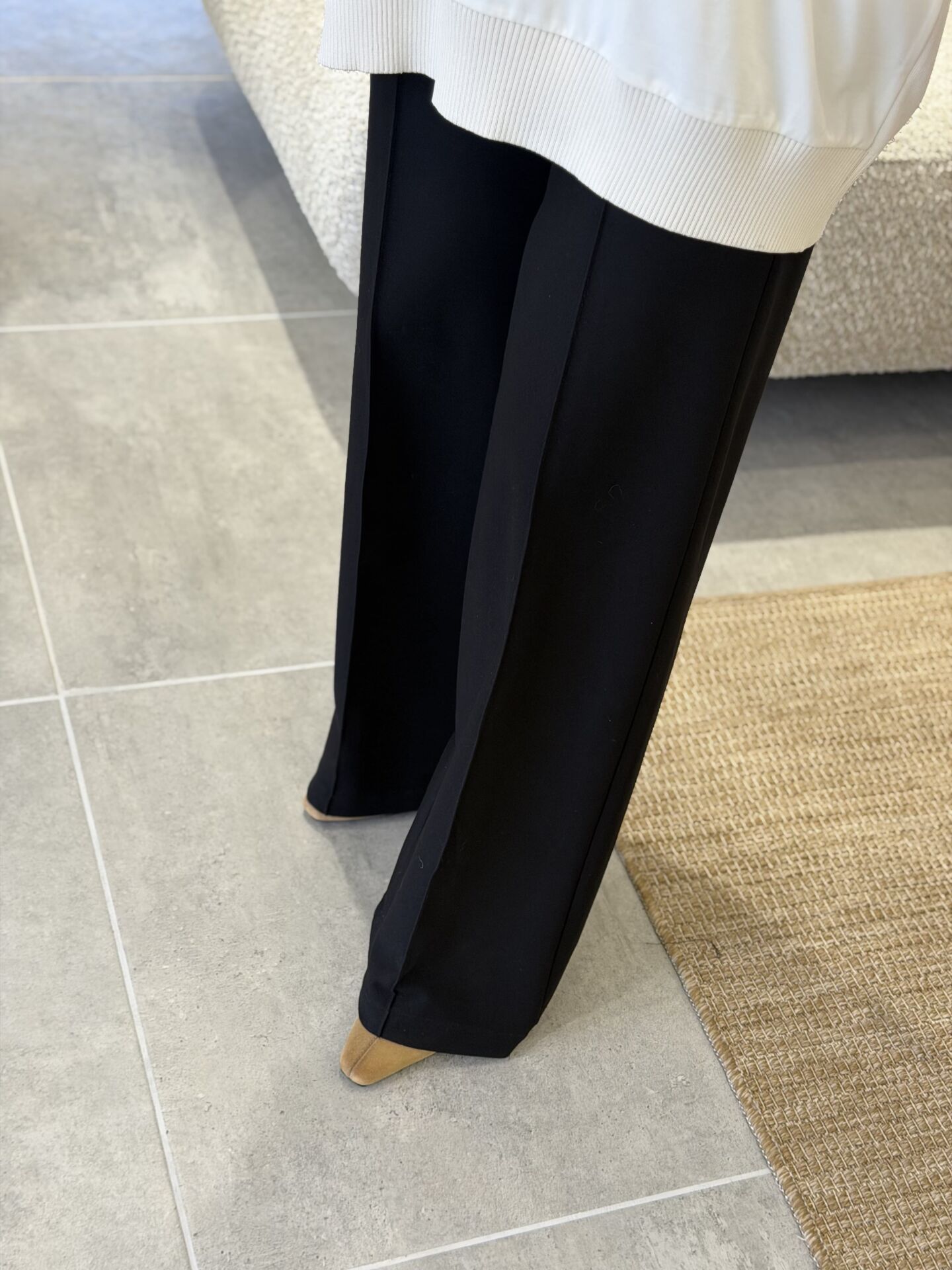 YAQA ÇELİK ÖRME PANTOLON SİYAH