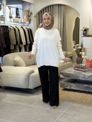 YAQA ÇELİK ÖRME PANTOLON SİYAH