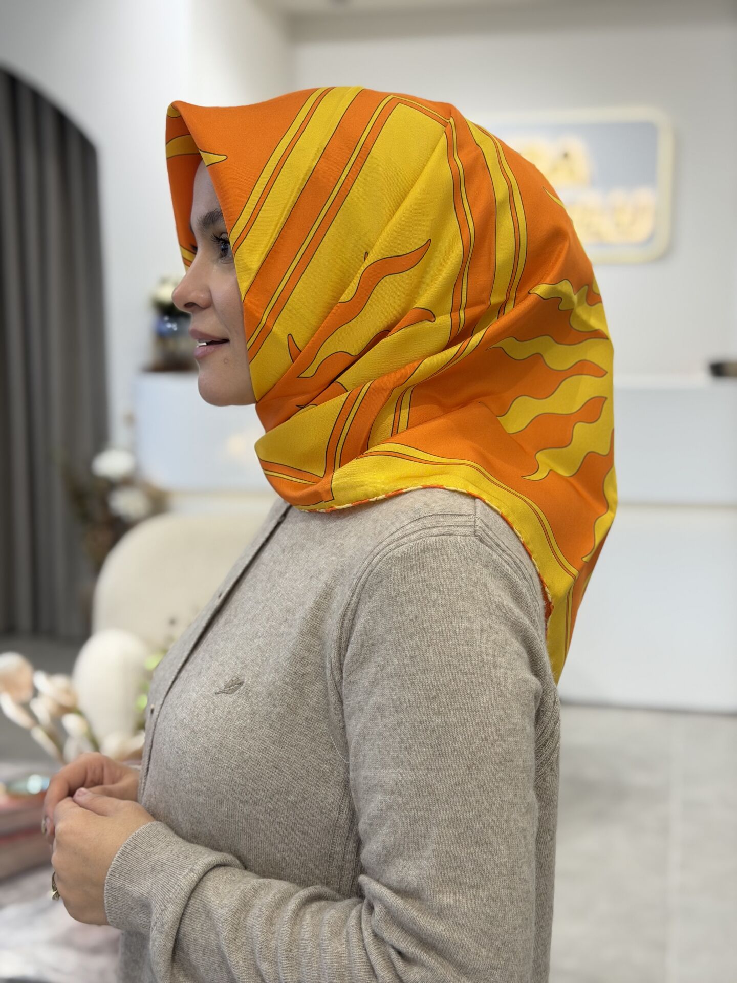 İMANNOOR TWİLL İPEK EŞARP