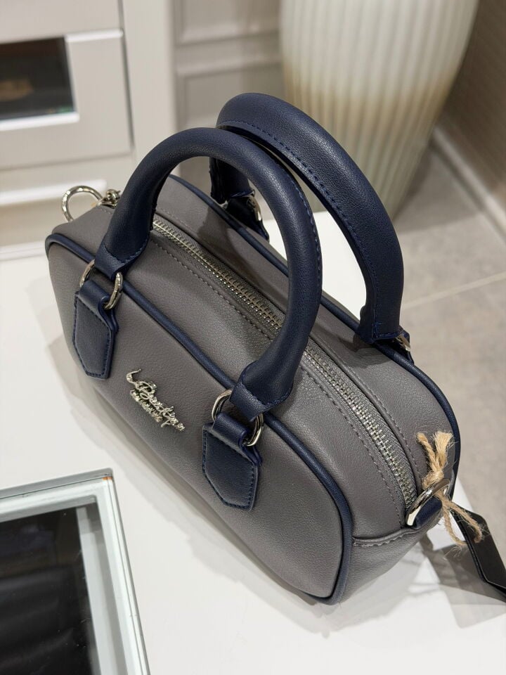 LA BOUTİQUE ÇANTA GRİ/LACİVERT