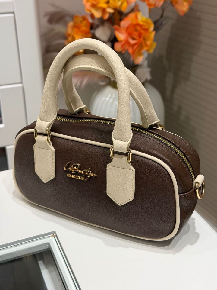 LA BOUTİQUE ÇANTA KAHVE/KREM