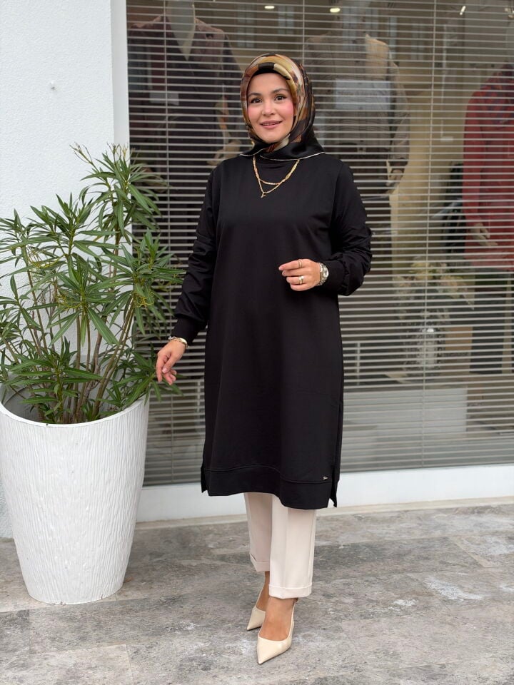 AYŞE AKAY TUNİK SİYAH
