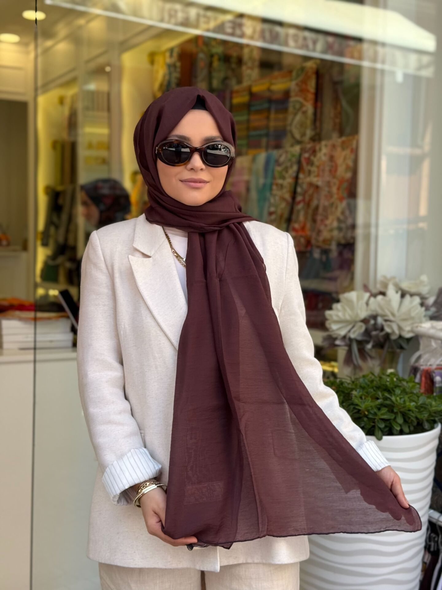 LA BOUTİQUE YAZ SERİNLİĞİ ŞAL 70X190