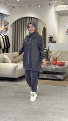 TIĞ TRİKO SCUBA FİLE TASARIMLI TAKIM ANTRASİT